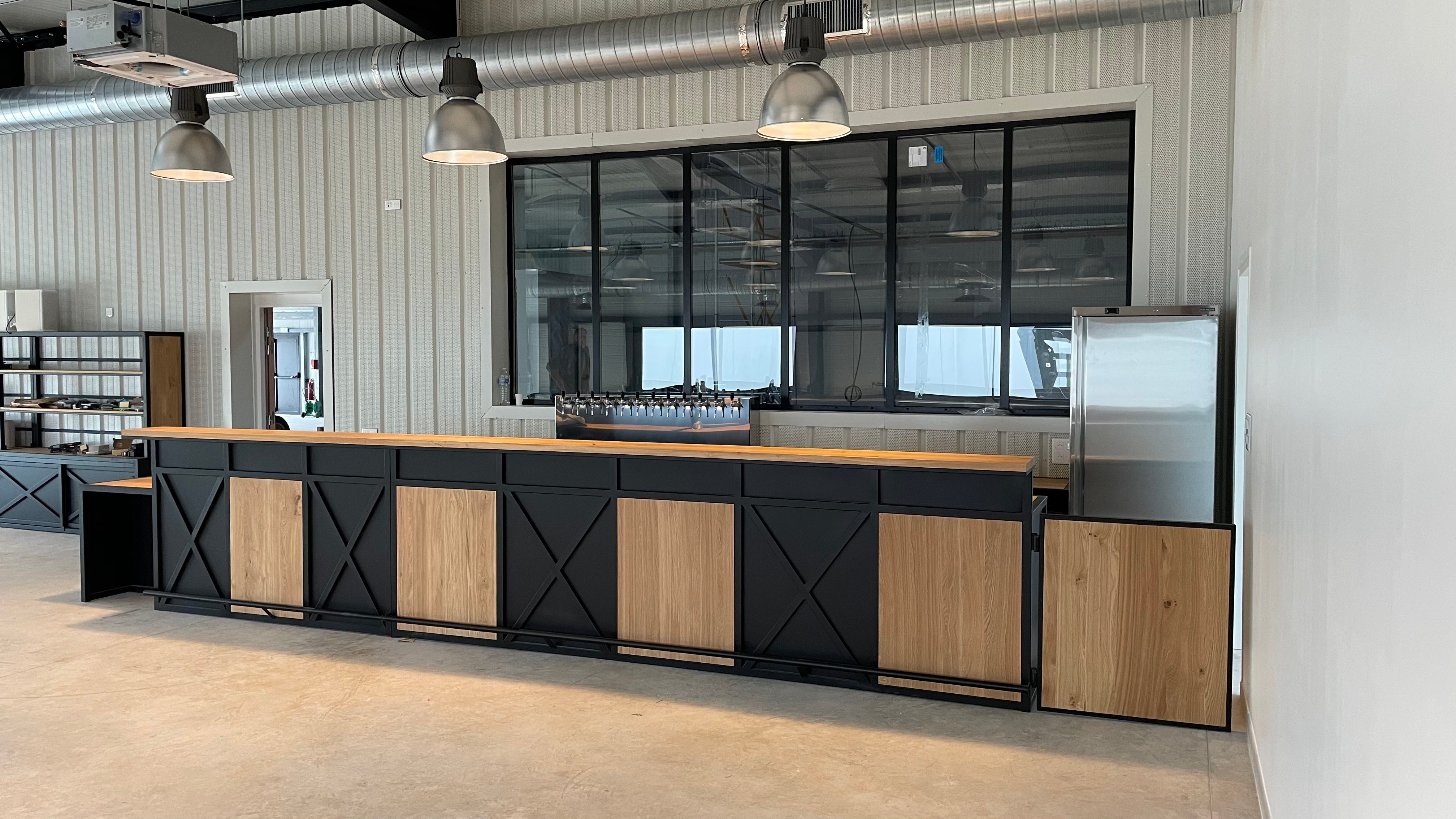 Comptoir sur mesure avec porte battante -RF 4669