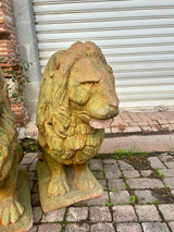 Imposant Lion en pierre reconstitué  Réf 4340