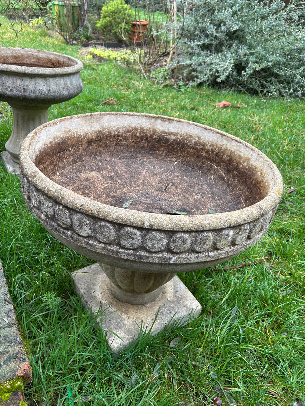 Grande jardinière en pierre reconstituée vintage Réf 4422