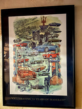 Lithographie 75ans Maserati Réf 4350