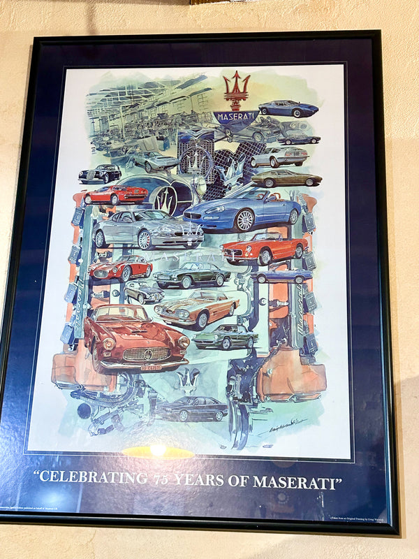 Lithographie 75ans Maserati Réf 4350