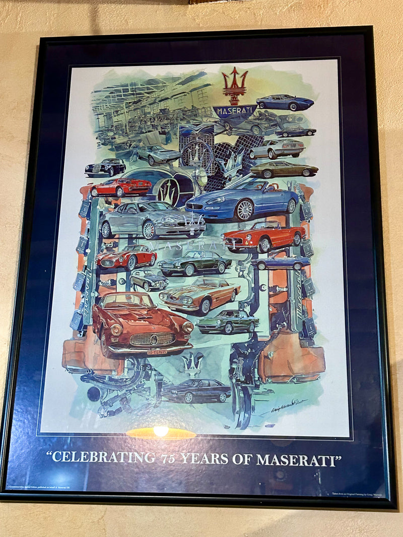 Lithographie 75ans Maserati Réf 4350