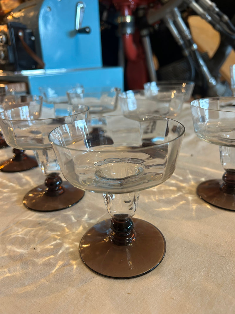 Lot de 9 coupes à champagne ART DECO - Réf 4590