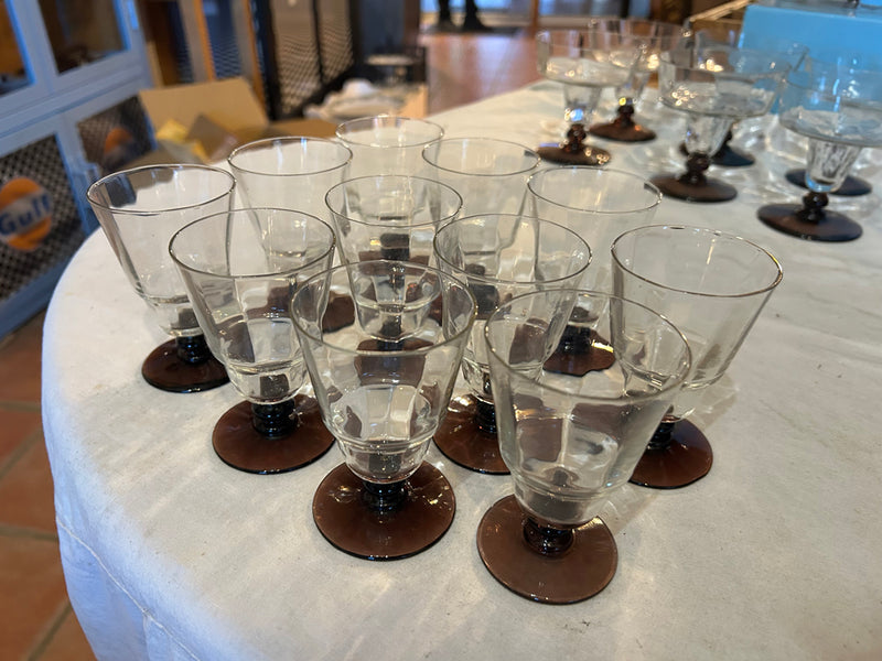 Lot de 11 verres à liqueur ART DECO - Réf 4592