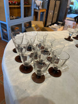 Lot de 11 verres à liqueur ART DECO - Réf 4592