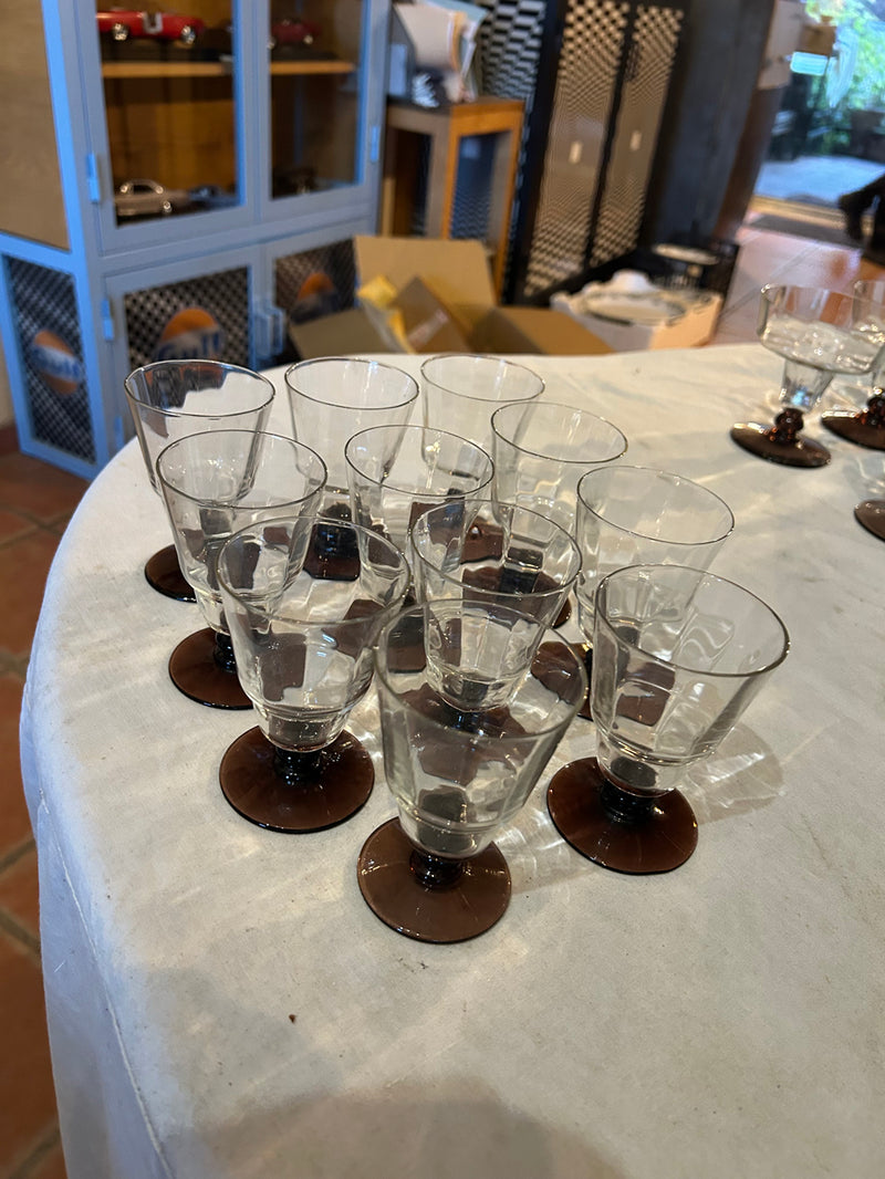 Lot de 11 verres à liqueur ART DECO - Réf 4592
