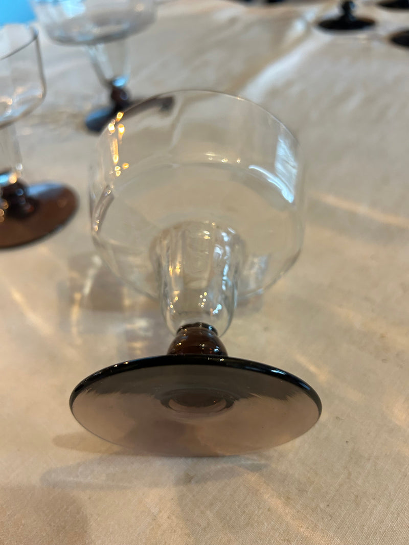 Lot de 9 coupes à champagne ART DECO - Réf 4590