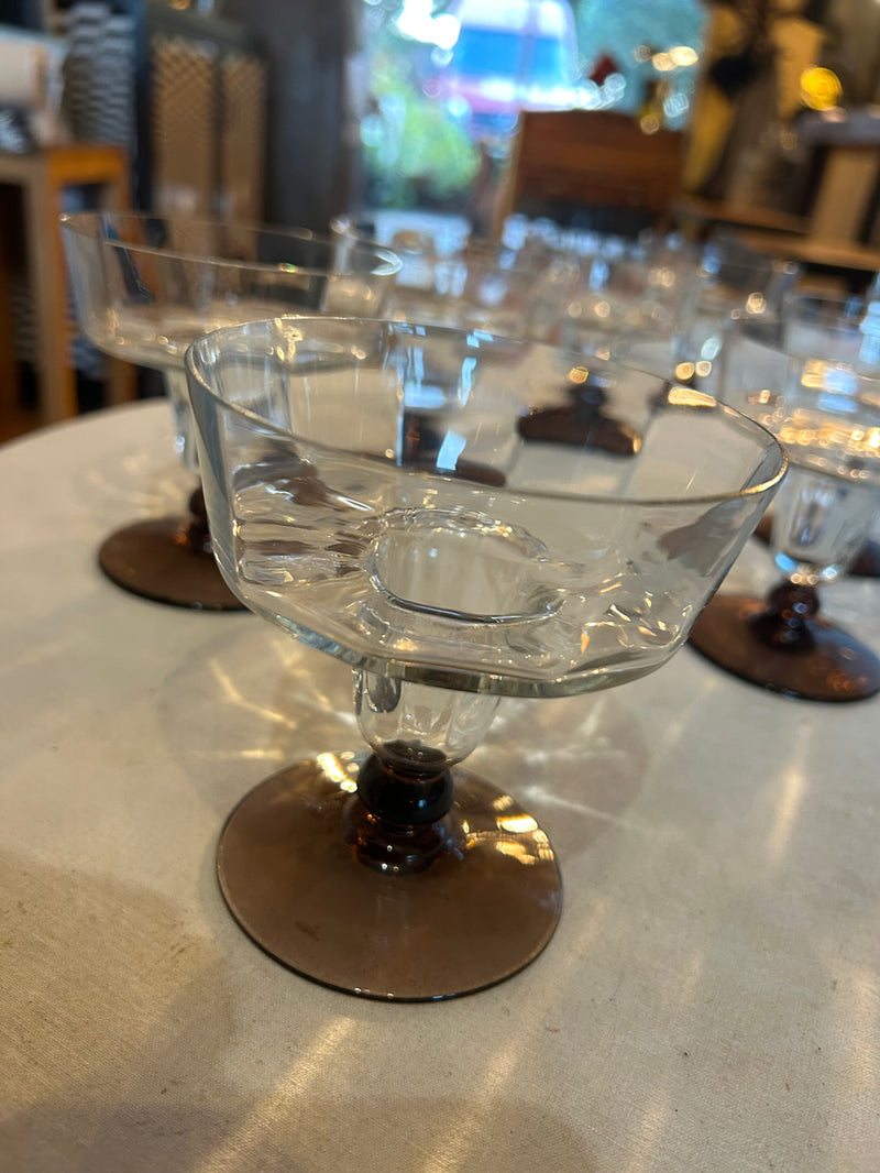 Lot de 9 coupes à champagne ART DECO - Réf 4590