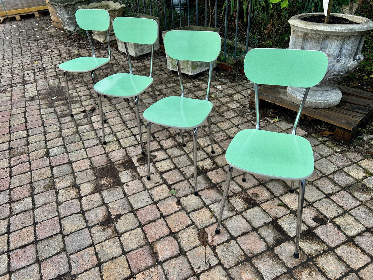 Lot de 4 chaises en Formica menthe - RF4770