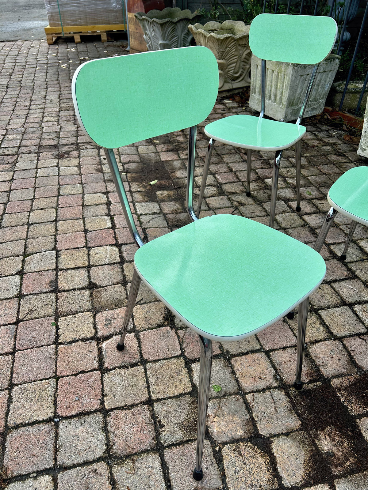 Lot de 4 chaises en Formica menthe - RF4770
