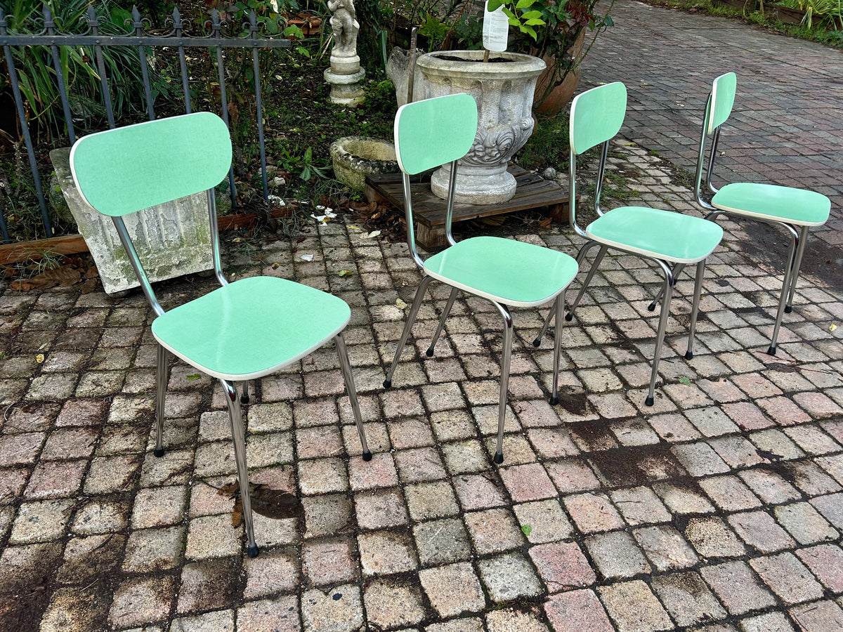 Lot de 4 chaises en Formica menthe - RF4770