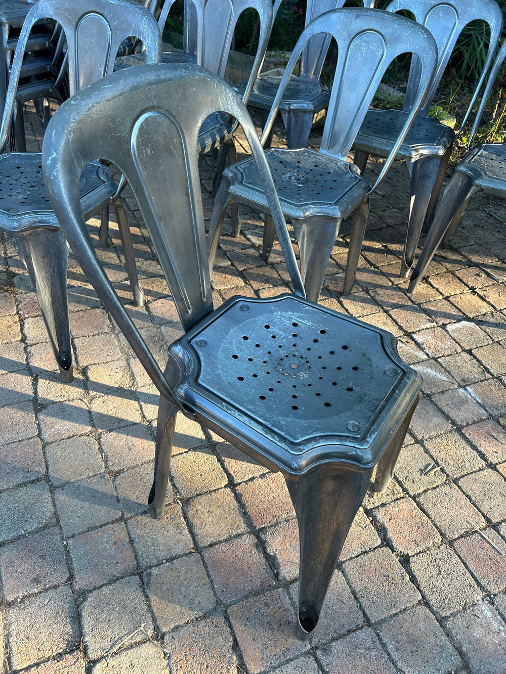 Lot de chaises design industriel- Réf 4575