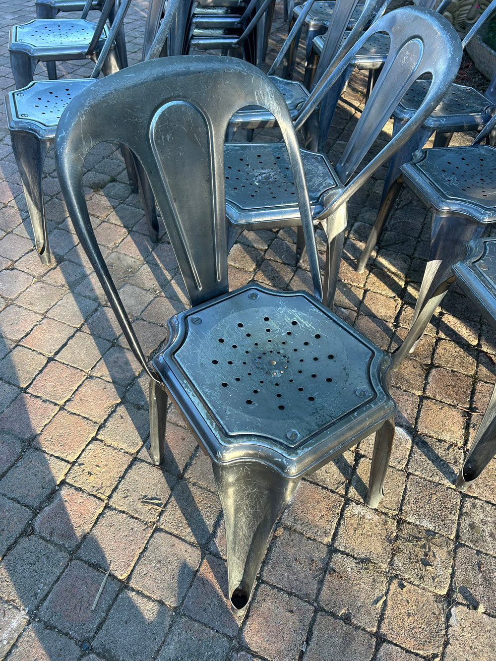 Lot de chaises design industriel- Réf 4575