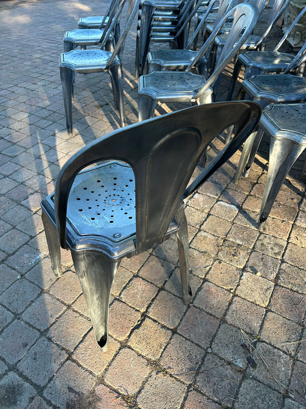 Lot de chaises design industriel- Réf 4575