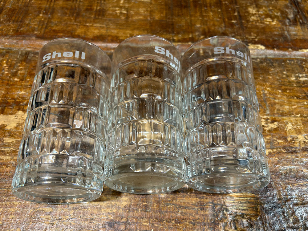 Lot de verres publicitaire SHELL 1970 Réf 4162