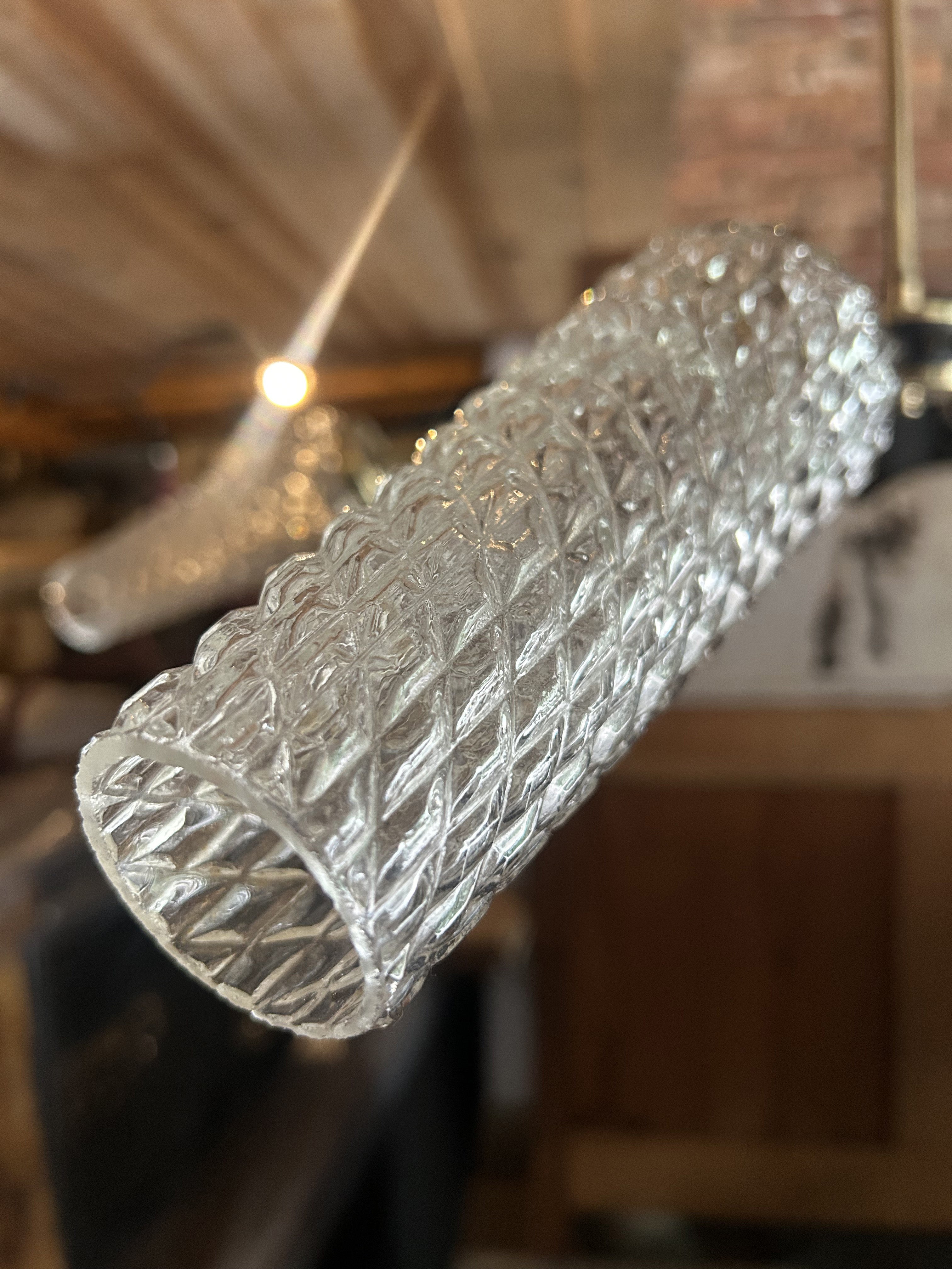 Lustre 5 branches laiton 1950