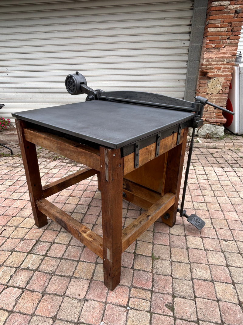 Massicot d'imprimerie époque 1900 Réf 4565