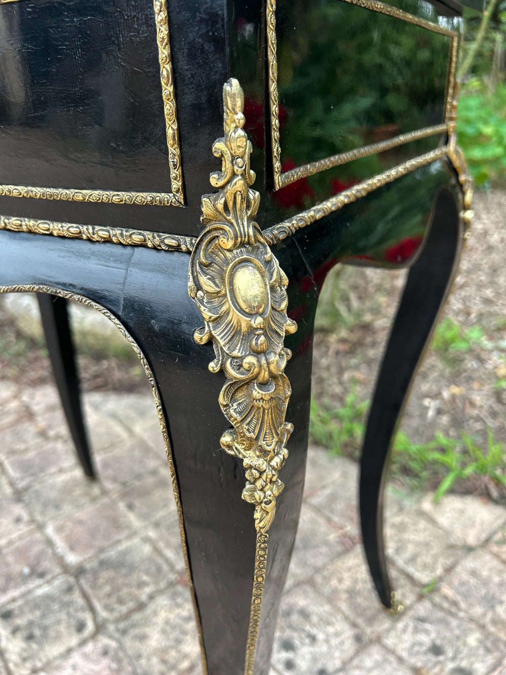 Travailleuse Style Boulle Époque Napoléon III Marqueterie