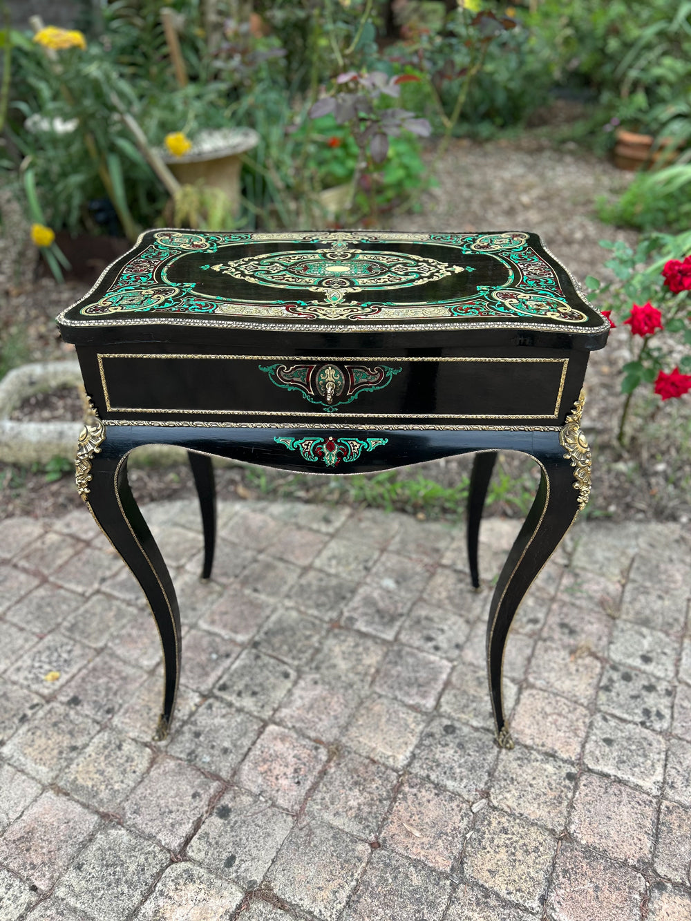 Travailleuse style Boulle époque Napoléon III Réf 4300