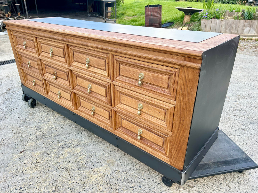 Meuble de mercerie 12 tiroirs 1940/50 Réf 4474