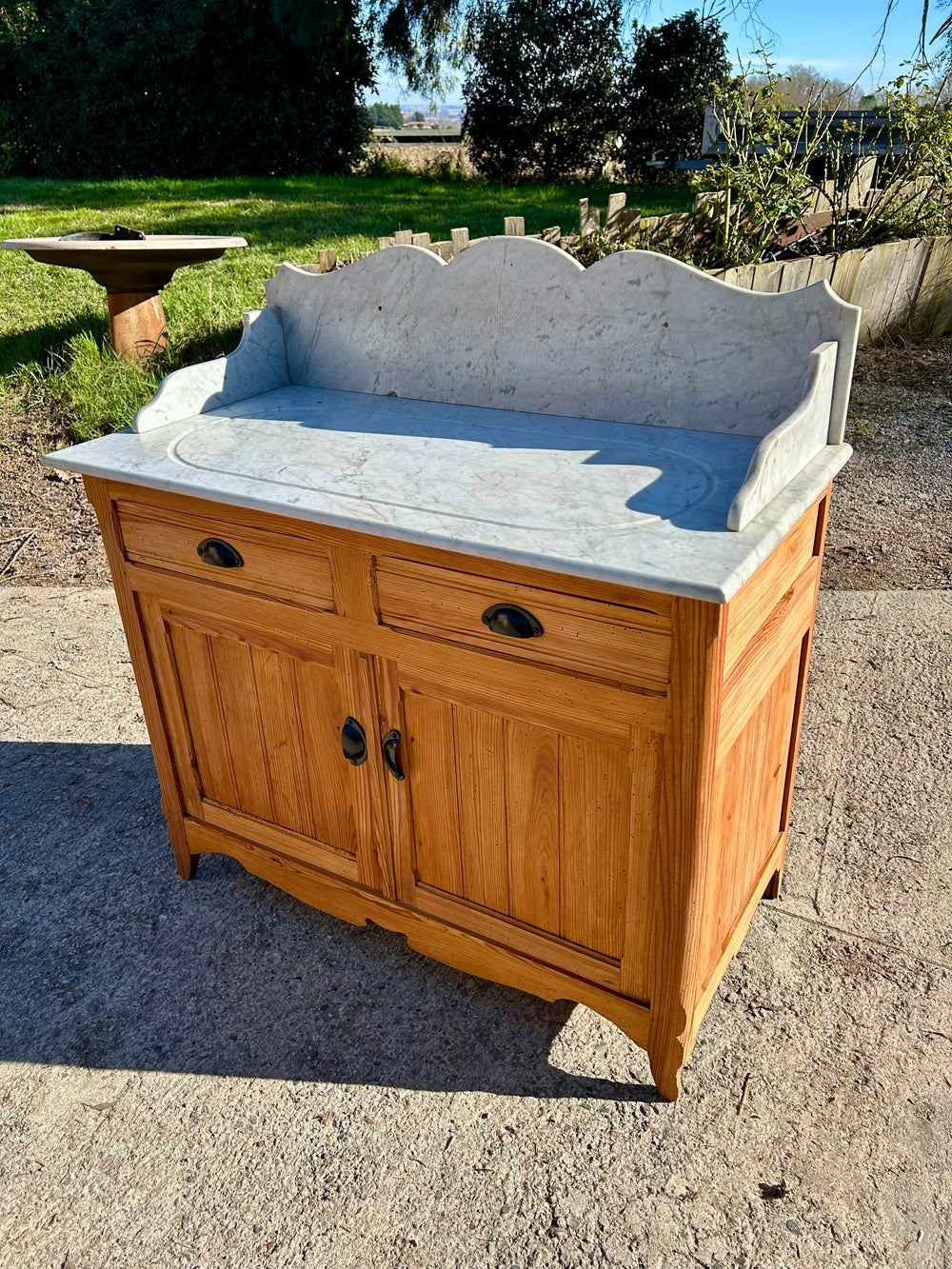 Meuble de Toilette Pichpin 1900 Marbre d'Origine