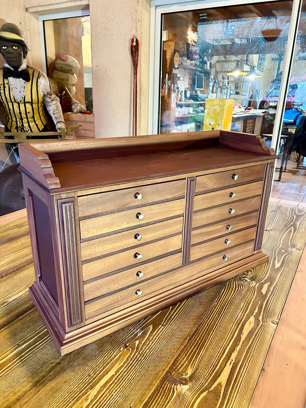 Meuble de bijoutier 11 tiroirs 1940/50 Réf 4214