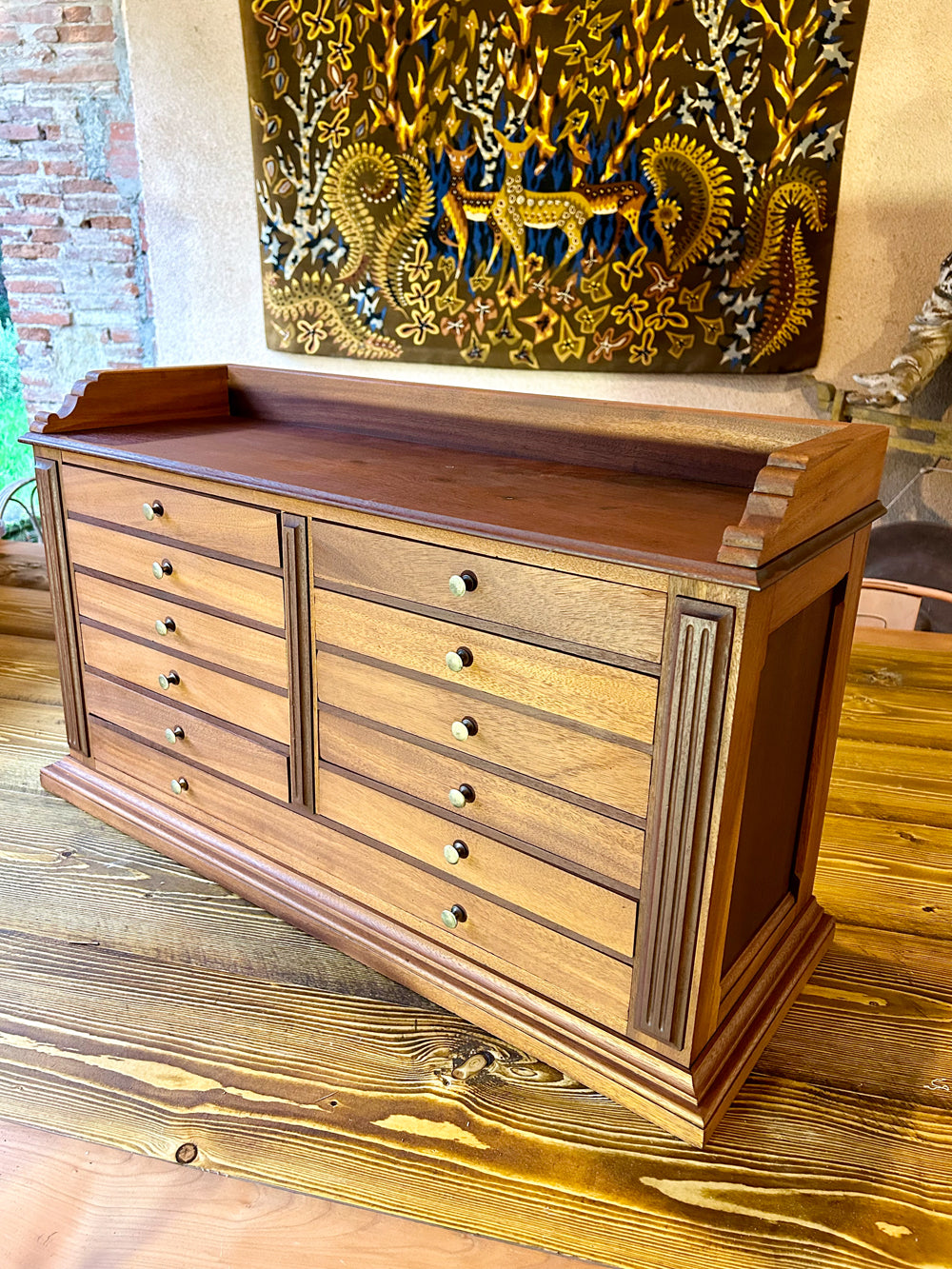 Meuble de bijoutier 11 tiroirs 1940/50 Réf 4214