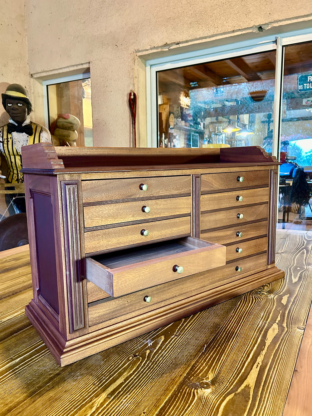 Meuble de bijoutier 11 tiroirs 1940/50 Réf 4214