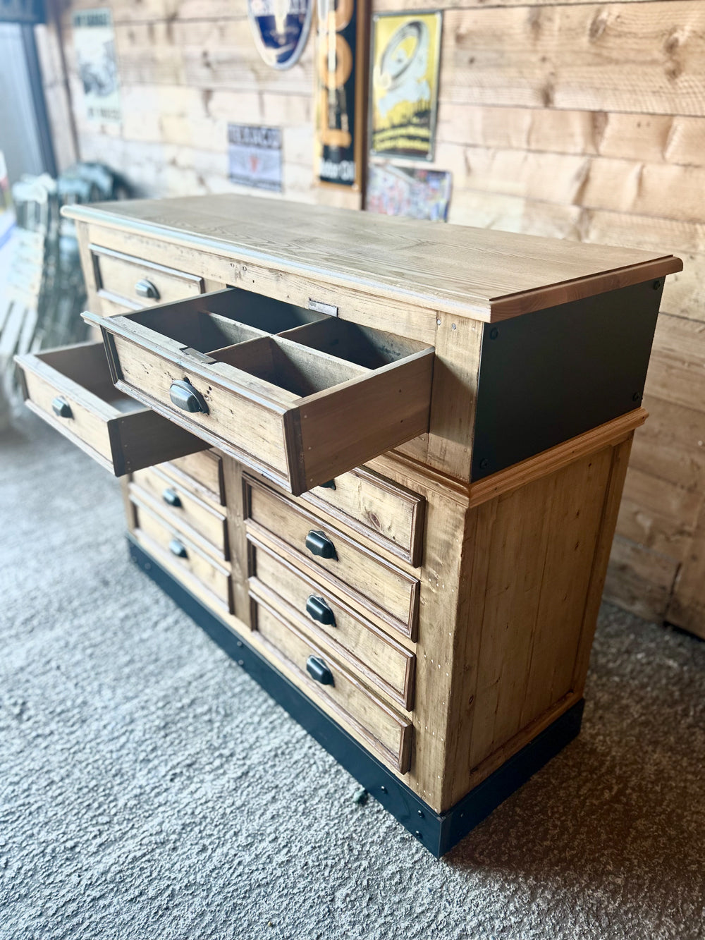 Meuble de métier 10 tiroirs 1900  Réf 4451