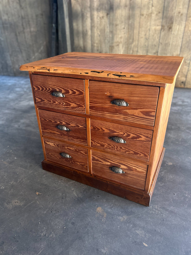 Meuble de métier 6 tiroirs 1900- Réf 4586