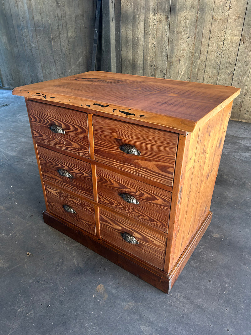 Meuble de métier 6 tiroirs 1900- Réf 4586