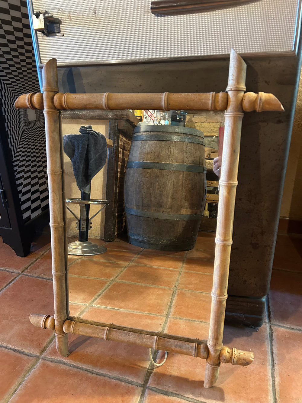 Miroir style bambou 1900  réf 4553