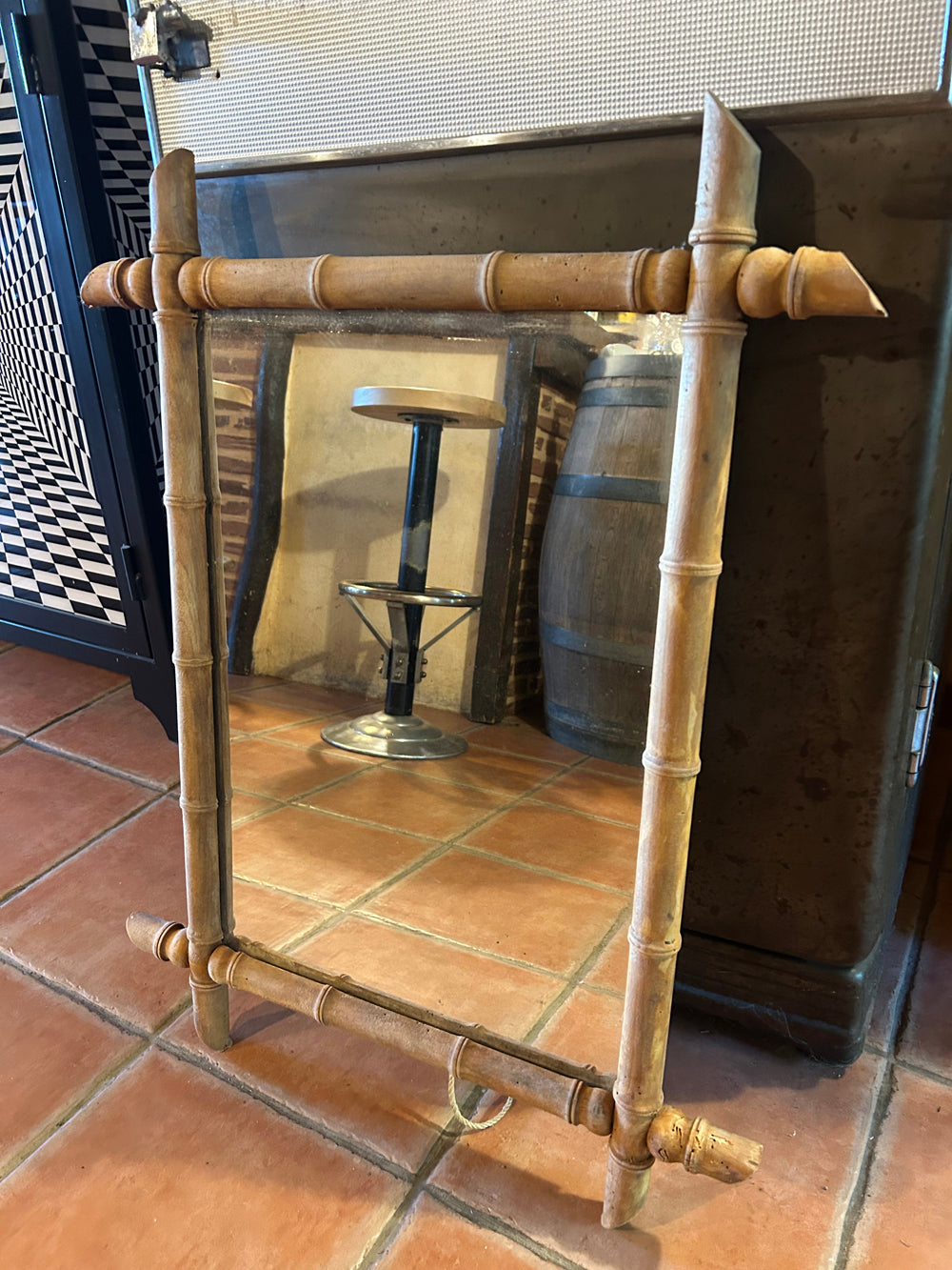 Miroir style bambou 1900  réf 4553