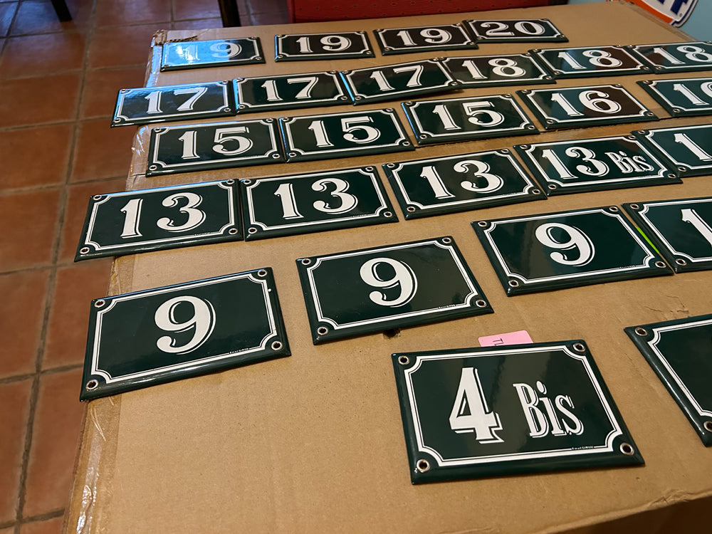 Numéro de maison émaillée Réf 4368