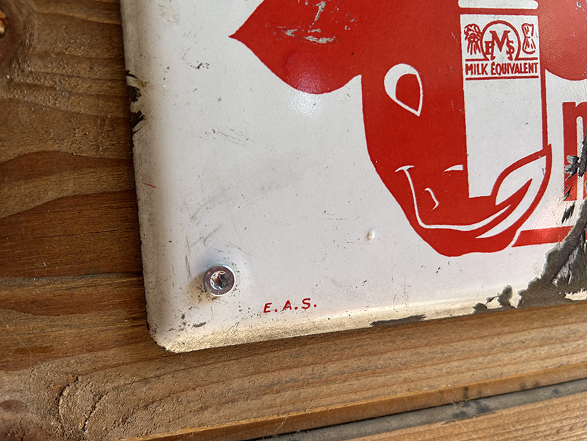 Plaque émaillée " MILK EQUIVALENT" - RF4693