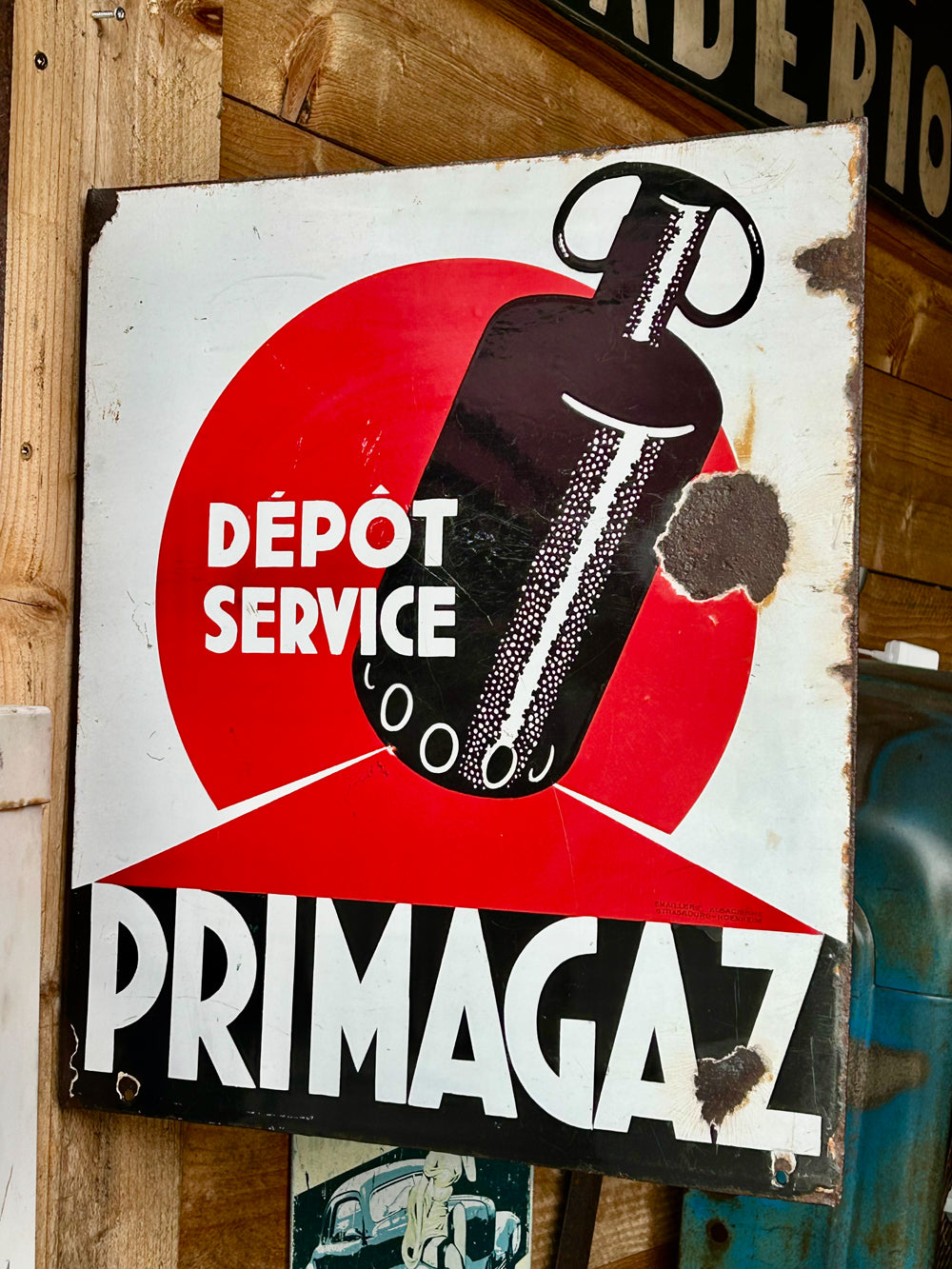 Plaque émaillée Primagaz 1960 Réf 4417