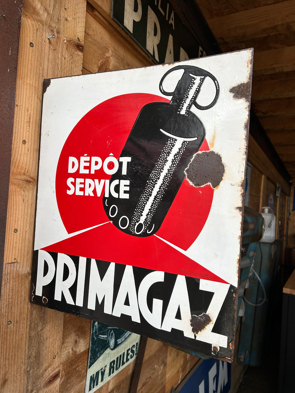 Plaque émaillée Primagaz 1960 Réf 4417