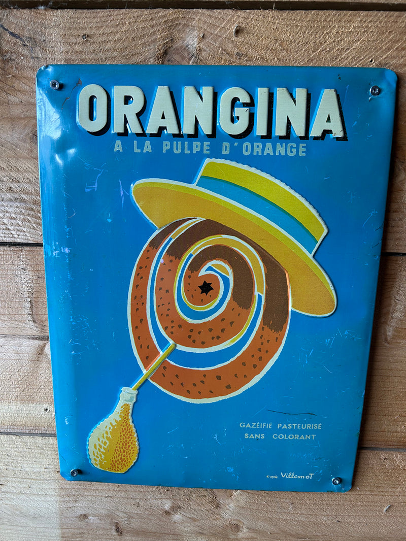 Tôle publicitaire ORANGINA Réf 4524