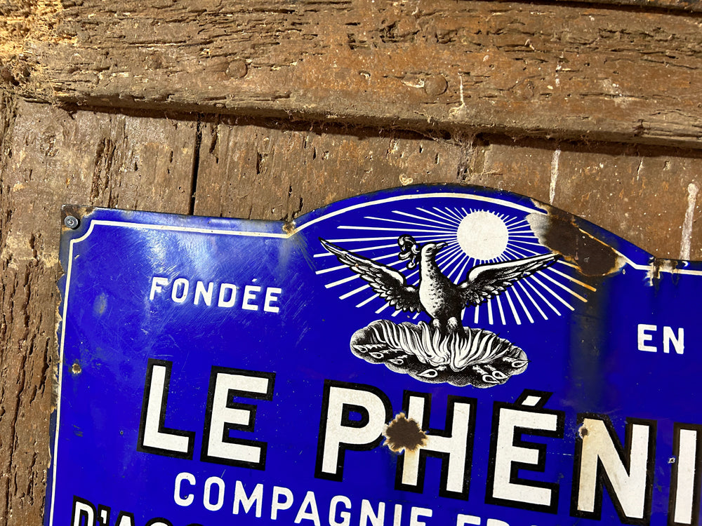 Plaque émaillée Le Phenix 1930 réf 4146