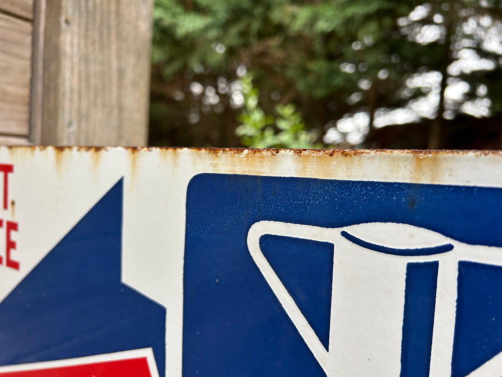 Plaque émaillée double face " BERROGAZ" Réf 4500