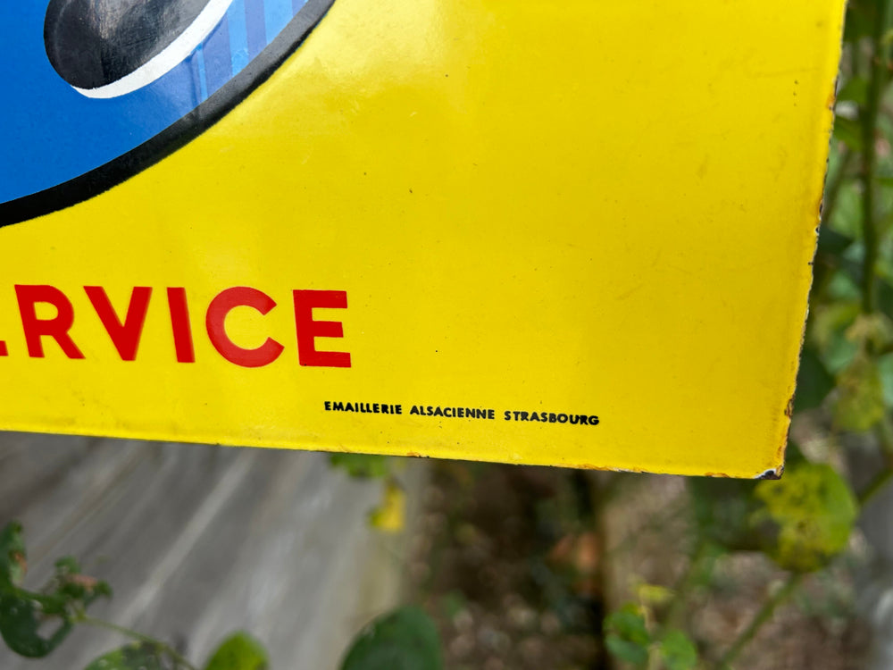 Plaque émaillée double face FLAMIGAZ réf 4499