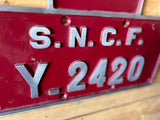 Plaque de locomotive années 1950 réf 4106