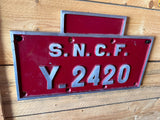 Plaque de locomotive années 1950 réf 4106