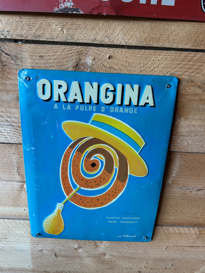 Tôle publicitaire ORANGINA Réf 4524