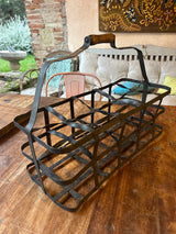 Porte ou casier  bouteilles métal 1930 - Réf 4613