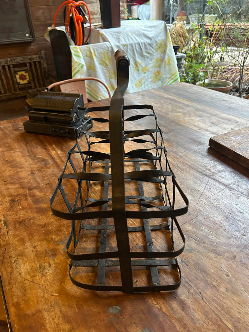 Porte ou casier  bouteilles métal 1930 - Réf 4613