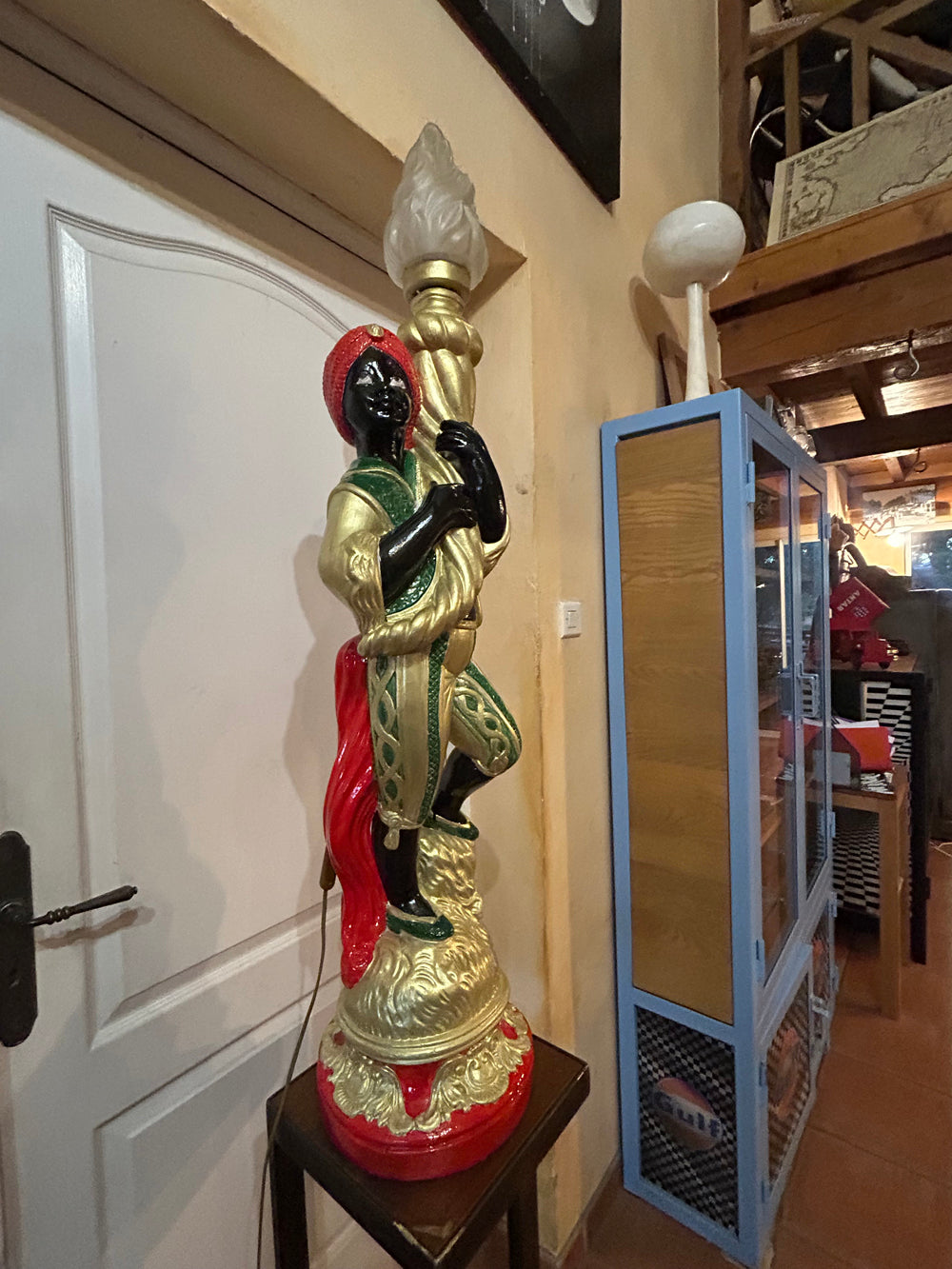 Porte torchère Maure Venicien 1930/50 - Réf 4619