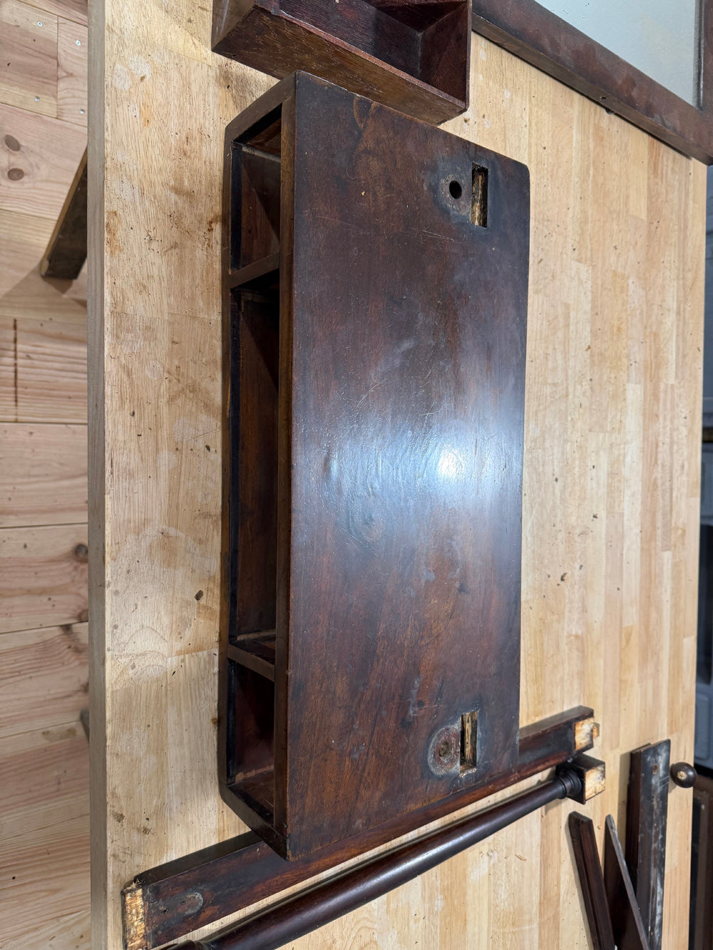 Psyché de Table Époque Empire Acajou - Miroir Pivotant Bronze Doré 1810 Réf 4512