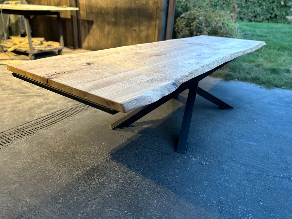 Table design industrielle avec rallonge  Réf 4045 Prix de base : 1400