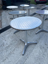 Table Bistro aluminium martelé Réf 4063